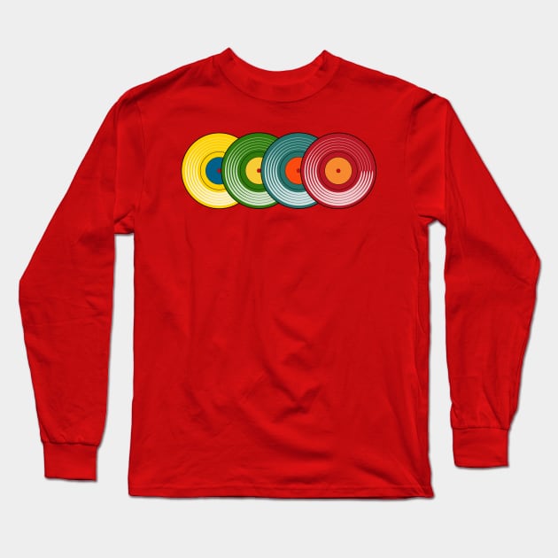 Kiddie Records Long Sleeve T-Shirt by Bommush Designs